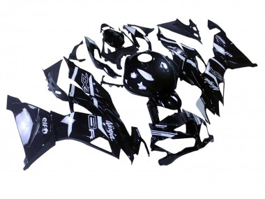 Best 2019-2022 Kawasaki ZX6R Motorcycle Fairings - Glossy Black White UK