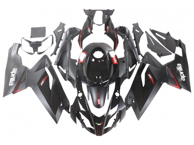 2006-2011 Aprilia RS125 Motorcycle Fairings - Glossy Black Red White Decal UK
