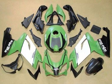 Best 2006-2011 Aprilia RS125 Motorcycle Fairings - Green White Black UK