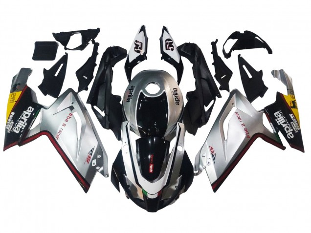 2006-2011 Aprilia RS125 Motorcycle Fairings - Silver Black UK