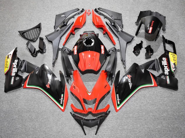 2012-2018 Aprilia RS4 50 125 Motorcycle Fairings - Red Yellow Glossy Black UK