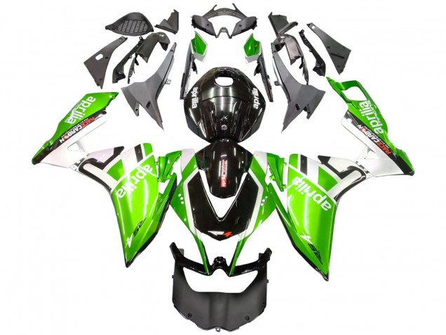 2012-2018 Aprilia RS4 50 125 Motorcycle Fairings - White Green Glossy Black UK