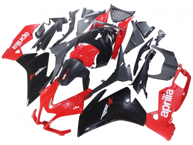 2012-2018 Aprilia RS4 50 125 Motorcycle Fairings - Red Glossy Black UK