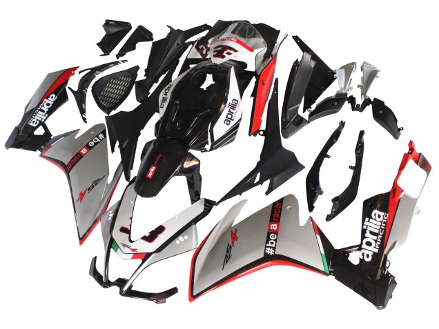2012-2018 Aprilia RS4 50 125 Motorcycle Fairings - Silver Red Glossy Black UK