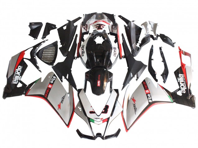 2012-2018 Aprilia RS4 50 125 Motorcycle Fairings - Silver Red Glossy Black UK
