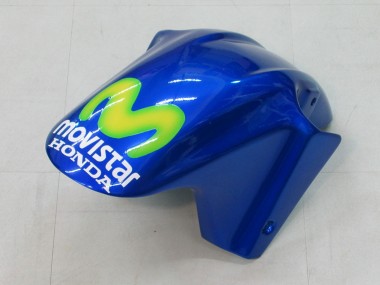 Best 2004-2007 Honda CBR600 F4i Motorcycle Fairings - Blue Yellow Green MoviStar UK