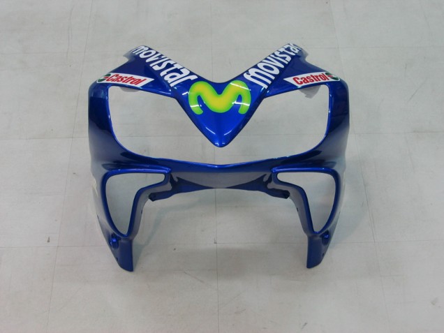 2004-2007 Honda CBR600 F4i Motorcycle Fairings - Blue Yellow Green MoviStar UK