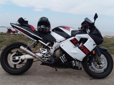 Best 2004-2007 Honda CBR600 F4i Motorcycle Fairings - White Glossy Black Red Repsol UK