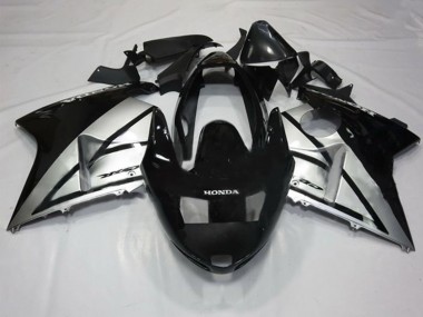 Best 1996-2007 Honda CBR1100XX Blackbird Motorcycle Fairings - Silver Glossy Black UK