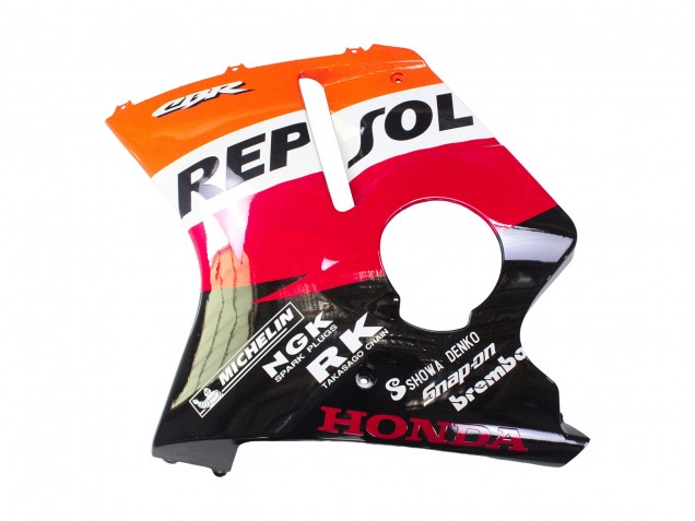 1996-2007 Honda CBR1100XX Blackbird Abs Motorcycle Fairings - Orange White Red Glossy Black Repsol UK
