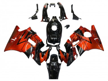 Best 1991-1994 Honda CBR600 F2 Motorcycle Fairings - Orange Glossy Black UK
