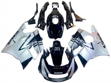 Best 1991-1994 Honda CBR600 F2 Motorcycle Fairings - Silver Glossy Black UK