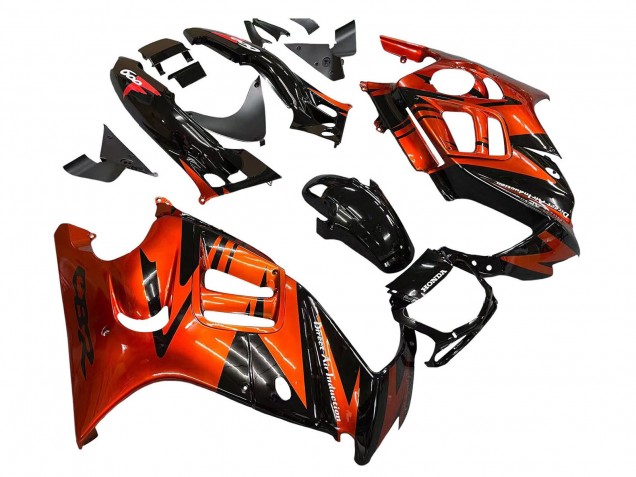 1995-1996 Honda CBR600 F3 Motorcycle Fairings - Orange Glossy Black UK