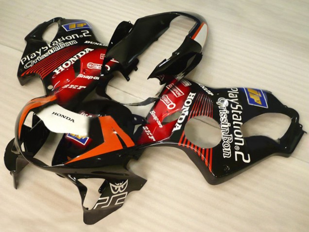 1999-2000 Honda CBR600 F4 Motorcycle Fairings - Glossy Black Red White PlayStation 2 UK