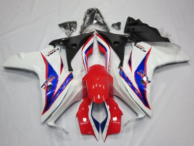 Best 2011-2013 Honda CBR600F Motorcycle Fairings - White Red Blue HRC UK