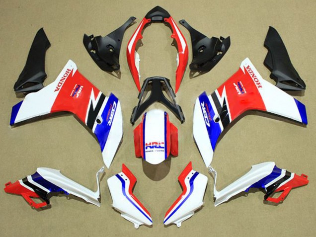 2011-2013 Honda CBR600F Motorcycle Fairings - White Red Blue UK