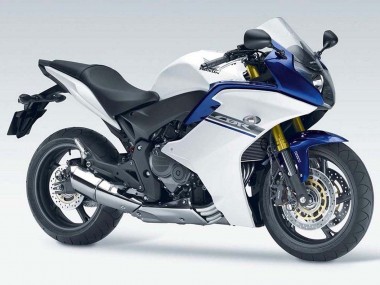 Best 2011-2013 Honda CBR600F Motorcycle Fairings - White Blue UK