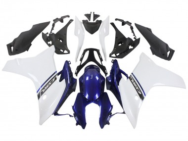 Best 2011-2013 Honda CBR600F Motorcycle Fairings - White Blue UK