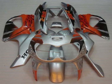 Best 1992-1993 Honda CBR900RR 893 Motorcycle Fairings - Silver Orange Glossy Black UK