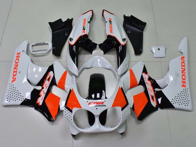 1992-1993 Honda CBR900RR 893 Motorcycle Fairings - White Orange Glossy Black UK