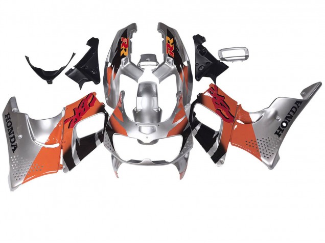 1994-1995 Honda CBR900RR 893 Motorcycle Fairings - Silver Orange Glossy Black UK