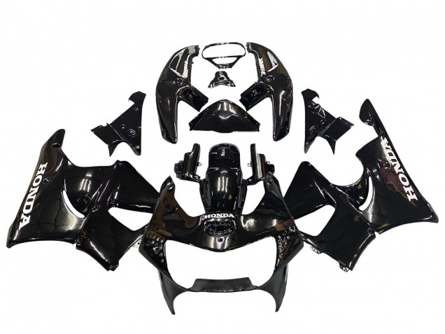 1998-1999 Honda CBR900RR 919 Motorcycle Fairings - Glossy Black White Decals UK
