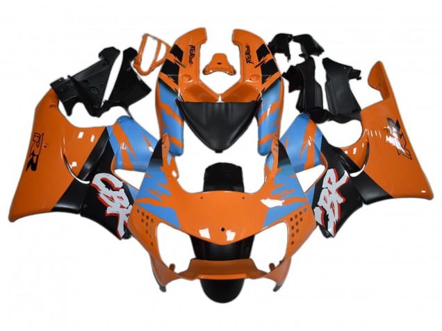 1998-1999 Honda CBR900RR 919 Motorcycle Fairings - Orange Blue Matte Black UK