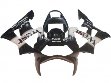 Best 2000-2001 Honda CBR900RR 929 Motorcycle Fairings - Glossy Black White West UK