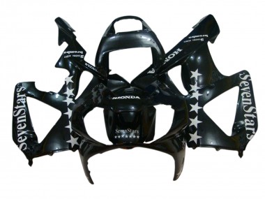 Best 2000-2001 Honda CBR900RR 929 Motorcycle Fairings - Glossy Black White SevenStars UK