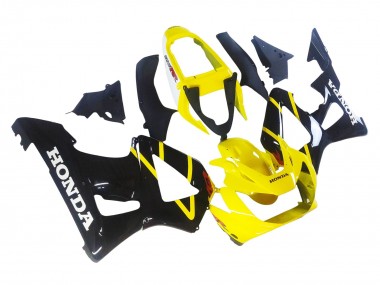 Best 2000-2001 Honda CBR900RR 929 Motorcycle Fairings - Yellow Glossy Black UK