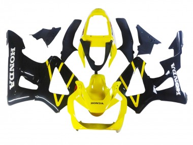 Best 2000-2001 Honda CBR900RR 929 Motorcycle Fairings - Yellow Glossy Black UK