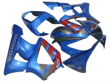 Best 2000-2001 Honda CBR900RR 929 Motorcycle Fairings - Blue Red Glossy Black UK