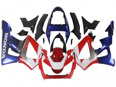 Best 2000-2001 Honda CBR900RR 929 Motorcycle Fairings - Silver Red Blue UK