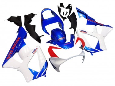 Best 2000-2001 Honda CBR900RR 929 Motorcycle Fairings - White Blue Red HRC UK