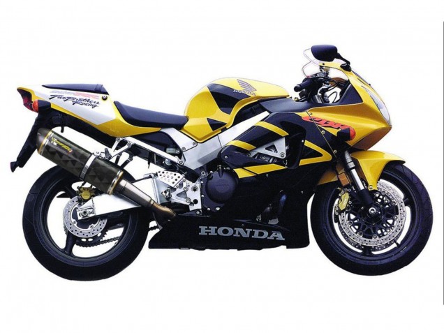 2000-2001 Honda CBR900RR 929 Motorcycle Fairings - Yellow Dark Blue UK