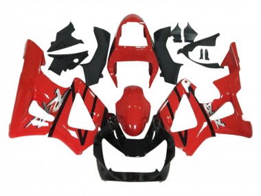 Best 2000-2001 Honda CBR900RR 929 Motorcycle Fairings - Red Glossy Black UK