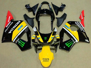 Best 2002-2003 Honda CBR900RR 954 Motorcycle Fairings - Glossy Black Yellow Red Green Monster UK
