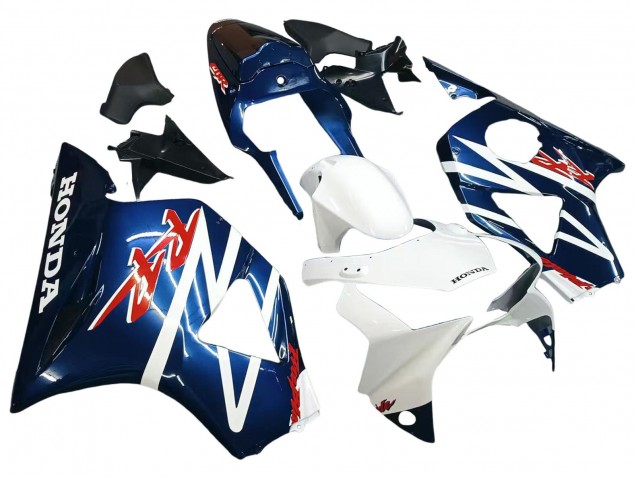 2002-2003 Honda CBR900RR 954 Motorcycle Fairings - White Dark Blue UK