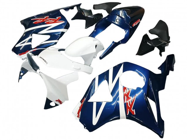 2002-2003 Honda CBR900RR 954 Motorcycle Fairings - White Dark Blue UK