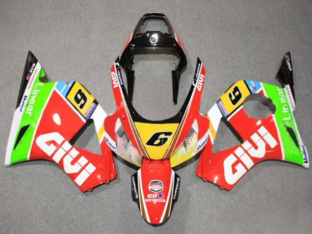 2002-2003 Honda CBR900RR 954 Motorcycle Fairings - White Red Yellow Blue Green Black Elf Givi 6 UK