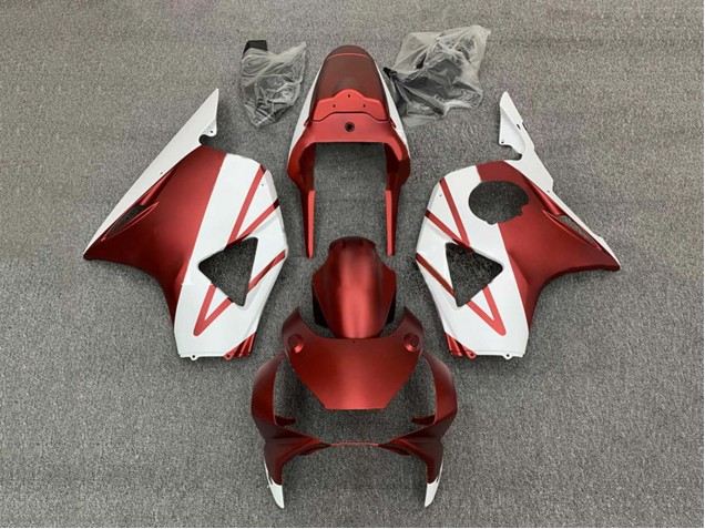 2002-2003 Honda CBR900RR 954 Motorcycle Fairings - White Red UK