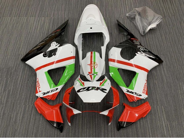 2002-2003 Honda CBR900RR 954 Motorcycle Fairings - White Red Green Glossy Black UK
