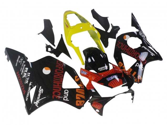 2002-2003 Honda CBR900RR 954 Motorcycle Fairings - Yellow Red Glossy Black Repsol Rossi UK