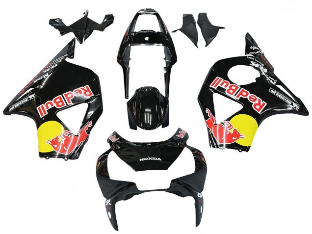 2002-2003 Honda CBR900RR 954 Motorcycle Fairings - Glossy Black Yellow Red Bull Michelin UK