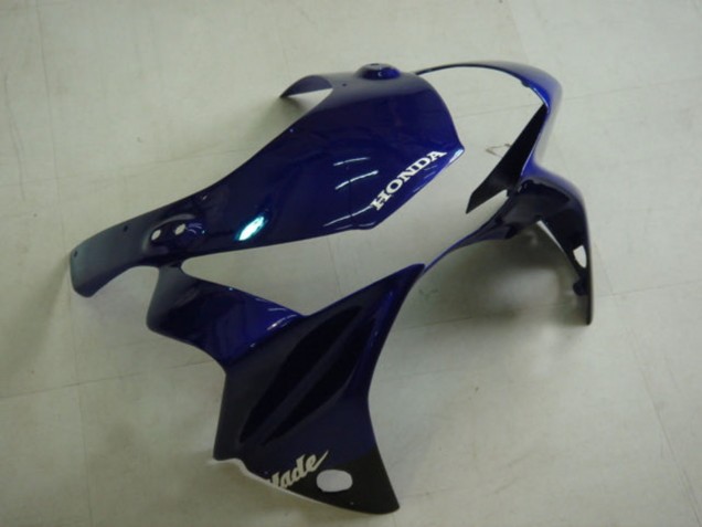 2002-2003 Honda CBR900RR 954 Motorcycle Fairing Kits - Blue Glossy Black UK