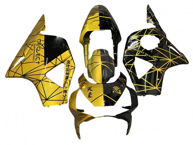 2002-2003 Honda CBR900RR 954 Motorcycle Fairing - Yellow Glossy Black UK