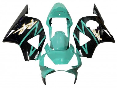 Best 2002-2003 Honda CBR900RR 954 Motorcycle Fairings - Light Green Glossy Black UK