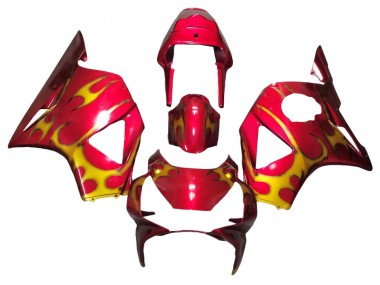 Best 2002-2003 Honda CBR900RR 954 Motorcycle Fairings - Red Yellow UK