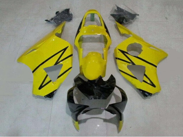 2002-2003 Honda CBR900RR 954 Motorcycle Fairings - Yellow Glossy Black UK