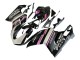 2007-2014 Ducati 848 Motorcycle Fairings - White Pink Glossy Black Connie UK